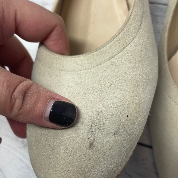 Everlane The Italian Leather Day Heels in Cream Suede 7 S41 - Picture 12 of 13